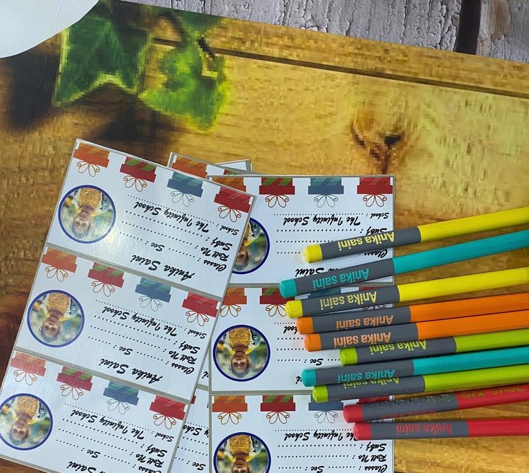 Name on Pencils - Neon Pencil