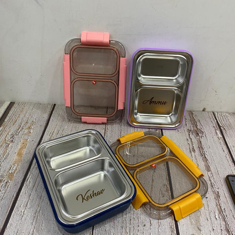 Lunch Box - 2 Grid Bento Tri Delight